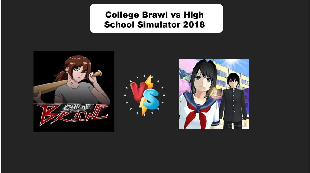 College Brawl vs High School Simulator 2018
